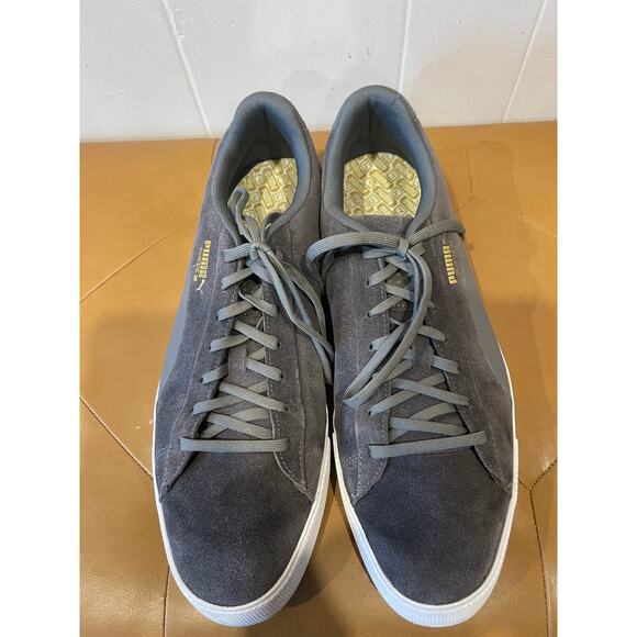 Puma Suede G Spike-less Golf Shoes Sneakers Lace up Golfer Performance Size 11.5 - Picture 6 of 10